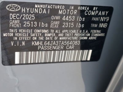 2026 Hyundai Sonata SEL Sport