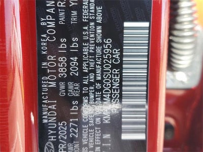 2025 Hyundai Elantra SEL Sport