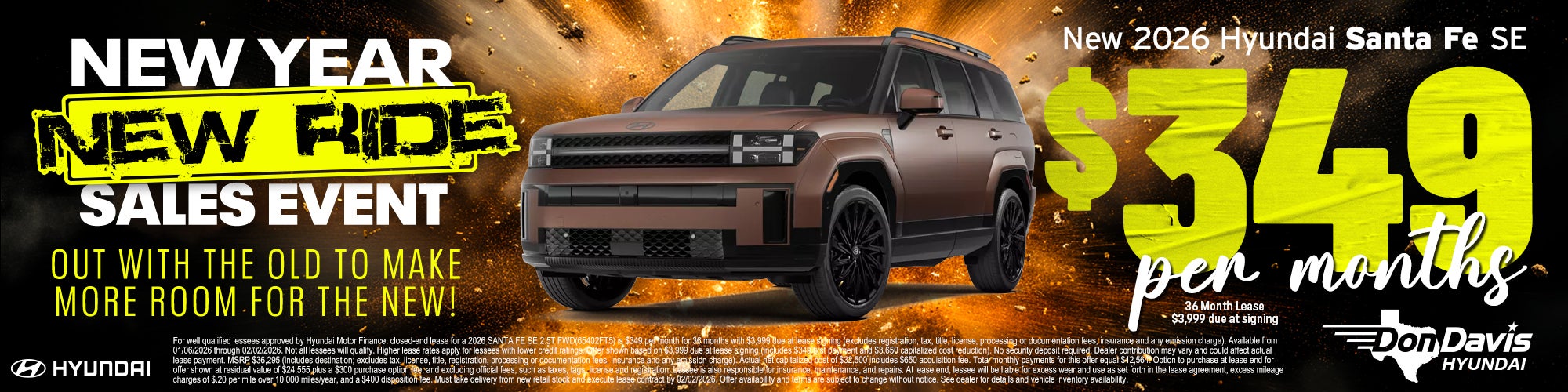 NEW 2026 HYUNDAI SANTA-FE SE